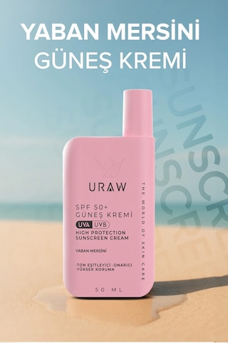Uraw Pink Touch Blueberry Ton Eşitleyici Güneş Kremi SPF50+ 50 ML