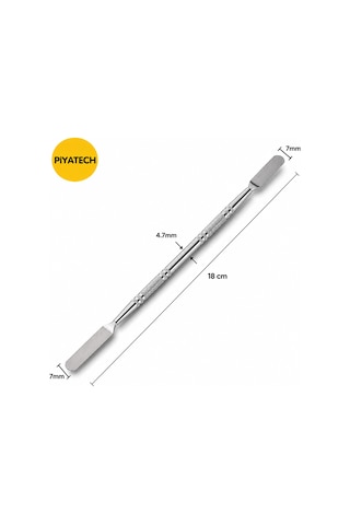 Paslanmaz Çelik Çift Taraflı Mini Spatula Ve Hassas Kazıyıcı Tamir Seti 18 Cm
