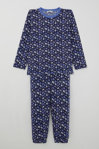 Breeze Erkek Çocuk Pijama Takımı Modern Kare & Kamuflaj Desenli 4-8 Yaş , Morcivert