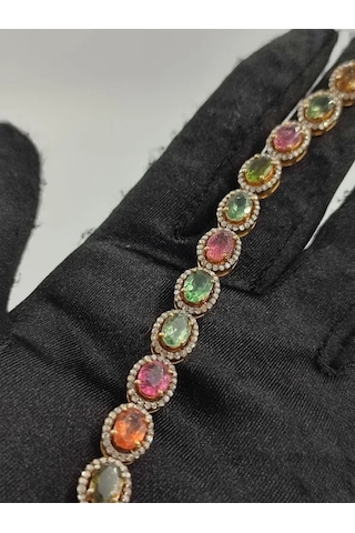 Turmalin Ve Elmas Bileklik 158