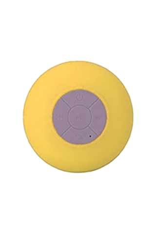 Neevoyu Sarı Minik Su Geçirmez Bluetooth Hoparlör - Sıçrama Dayanıklı, Şeffaf Süngerli, Kolay Kontrol, 3 Saat Çalma Süresi, Hediye Sticker