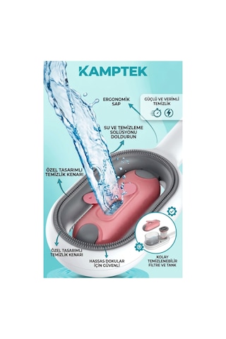 Kamptek Spreyli Kedi Köpek Tarağı - Su Hazneli Evcil Hayvan Tüy Toplama Ve Masaj Fırçası