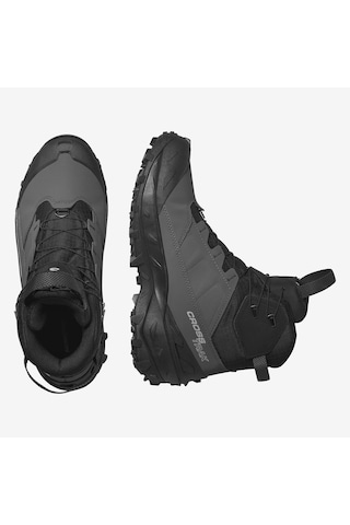 Salomon Crosstrak Powder Waterproof Erkek Outdoor Botu Asphalt L47569600 Siyah