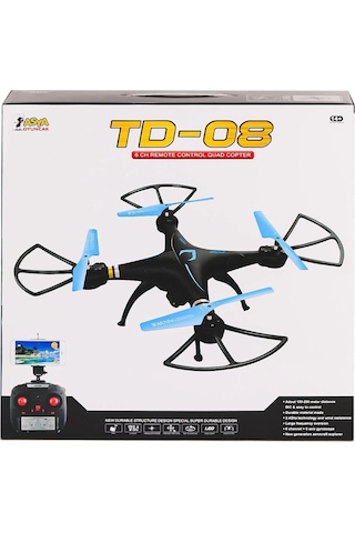22571-td-08wh Kumandalı 6 Ch Quad Copter Drone -asya Oyuncak
