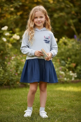 Stitch Kız Çocuk Elbise Gri