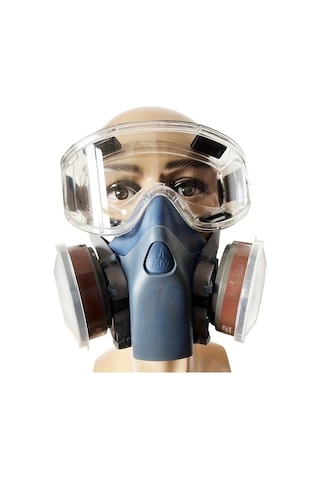 Willowhaven 7502 Filtreli Maske Yeniden Kullanılabilir Yüz Maskesi Kaynak Boya İnşaat