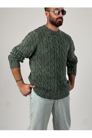 Haki Triko Erkek Sweatshirt Coc1034 Haki