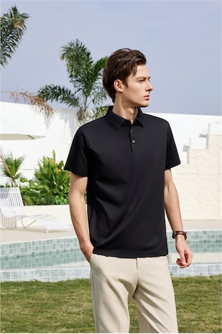 New Performance Premium Polo T-shirt %65,1 Pamuk %34,9 Polyester Siyah