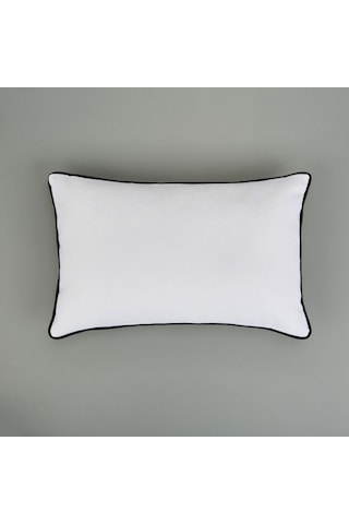 Evidea Soft Ethnic Biyeli Kırlent - Beyaz - 30x50 Cm Beyaz