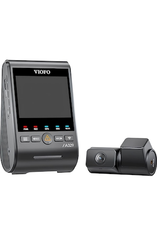 Viofo A329 2 Kameralı Ön+arka 4k+2k Hdr Sony Starvis 2 Sensörlü Wi-fi 6 Ssd Destekli Gps'li Araç Kamerası