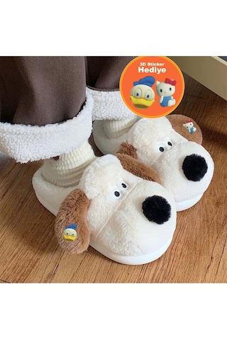 Devida Yumuşak Termo Taban Sevimli Köpek Panduf