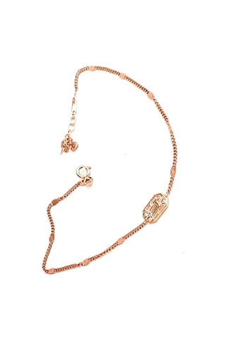 Baget Zirkon Taşlı 925 Ayar Gümüş Rose Halhal Diğer