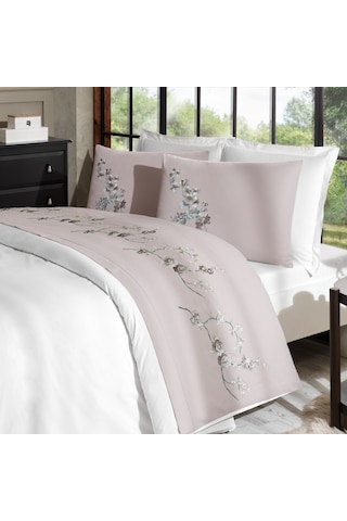 Özdilek Akfil Boutique -florest Bej- Çift Kişilik Nevresim Takımı Bej