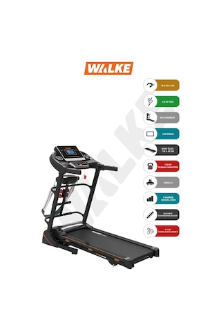 Walke Strong X1 Masajlı Manuel Eğim Koşu Bandı 2.5 Hp