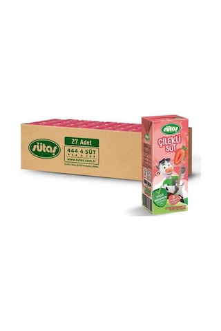 Sütaş Çilekli Süt 27 x 200 ML