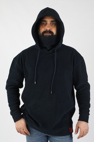 Unisex Kapüşonlu Polar Lacivert