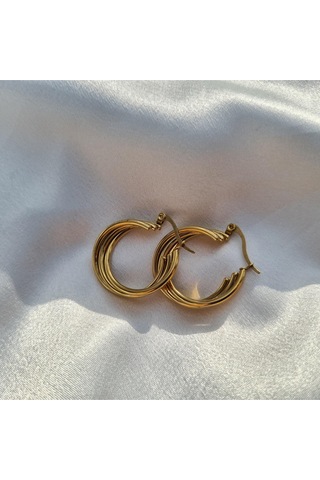 Triple Luxe Hoop Altın