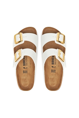 Birkenstock Sydney Cushion Buckle Bf Patent Kadın Terliği 1029438-20344 Beyaz Beyaz