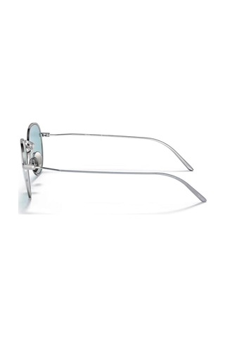 Prada Pr 53ws 05q05ı 50 Unisex Yuvarlak Gri Metal Güneş Gözlüğü