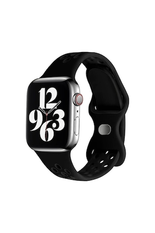 Koodmax Apple Uyumlu Watch Delikli Nike Spor Kordon Kayış Series 9 Ultra 2 S-m 38 40 41mm