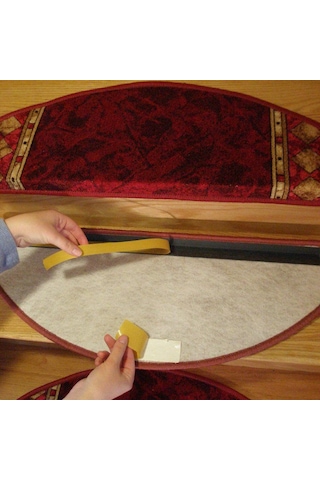 Koyu Füme Kendinden Yapışkanlı Merdiven Basamak Paspası / Halısı