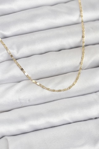 Cm 14k Gold Renk Ezme Zincir Model 60 Cm Kadın Kolye - Lisinya Altın