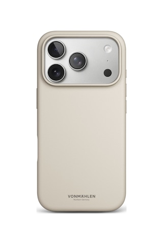 Vonmahlen Apple iPhone Uyumlu 17 Pro Yumuşak Silikon Kılıf Krem