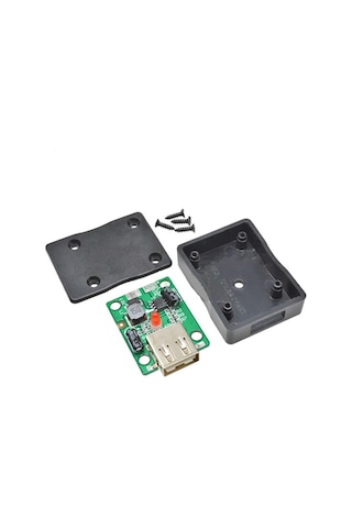 Alkatronik-Solar Panel Kontrol Kartı Usb 5V 2A Kutu Dc 6-20V Voltaj Düşürücü