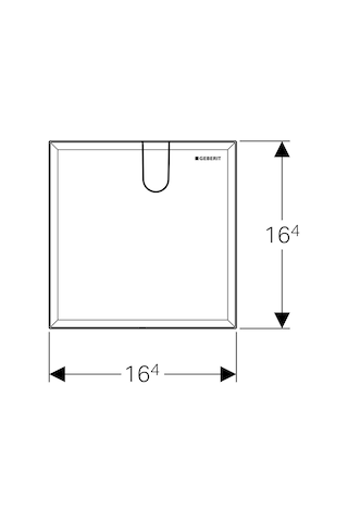 Geberit Lavabo bataryaları için gömme Buton Kapak 116.425.11.1