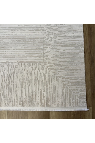 Hoom Rugs Sembol 2906 Krem Akrilik Dayanıklı Makine Halısı