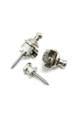 Raymond Joes Sb01Cr Gitar Askı Kilidi Straplock 1 Çift Gri Renkl