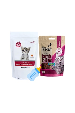 Maxisol Yavru Kedi Süt Tozu 200 G + Cat Lamb Bites Ödül Maması