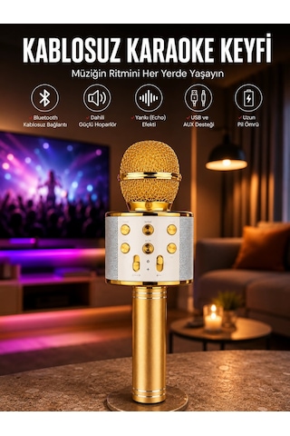 Taşınabilir Bluetooth Karaoke Mikrofon: Hafıza Kart Girişli, Etkileyici Performans - 5000