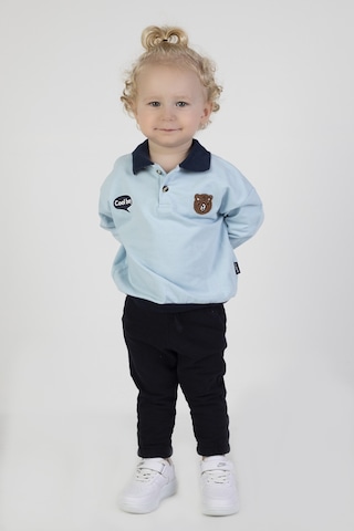 Erkek Bebek&çocuk İki İplik Kumaş Orta Kalınlıkta Polo Yaka Örme Basic Alt Üst Eşofman Takımı 001