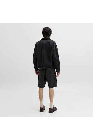 Erkek Bol Kesim Şort - Tony - 12289967 Black Denim