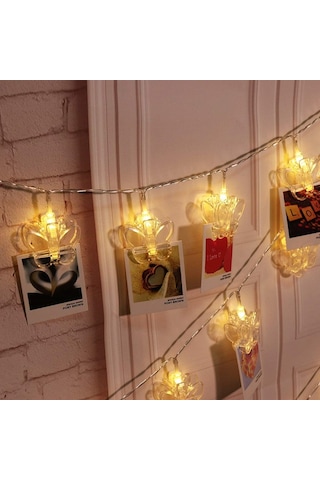 BUTTERFLY CLİPS STRİNG LED LİGHTS PİLLİ KELEBEK MANDAL LED IŞIK GÜN IŞIĞI LED IŞIK YILBAŞI AĞACI IŞIĞI PİLLİ LED IŞIK Gün Işığı