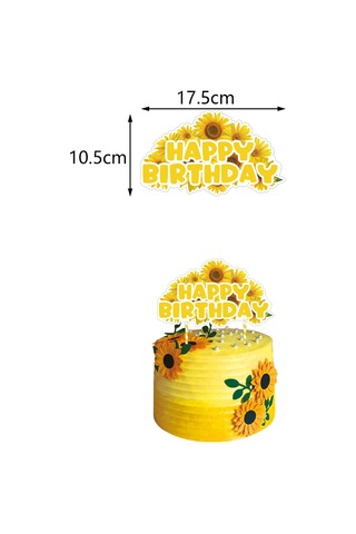 Ayçiçeği Temalı Parti Seti Bayrak Kurdelesi Büyük Ve Küçük Sıra Spi Diğer