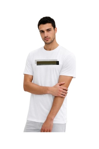 Arma Ar-ma Erkek Bisiklet Yaka Tişört Yazi Baskili Örme Kumaş Regular Fit %47 Modal %47 Pamuk %6 Likra 30/1 Penye Modal Full Likra Süprem Y31344473202 Beyaz-b1