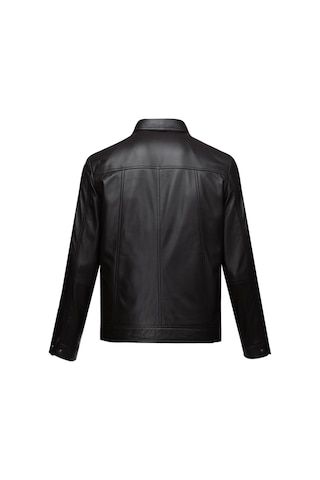 Hatemoğlu Kahverengi Regular Fit Bebe Yaka 100% Hakiki Deri Mont 1993142 Kahverengi