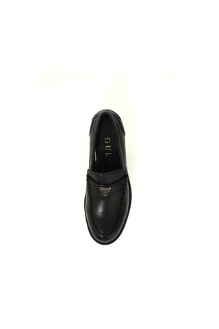 Guess Beliso Kadın Deri Loafer Ayakkabı Fltbsolea14 Siyah
