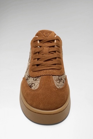 Guess Jacek Kadın Deri Karışımlı Sneaker Kahverengi