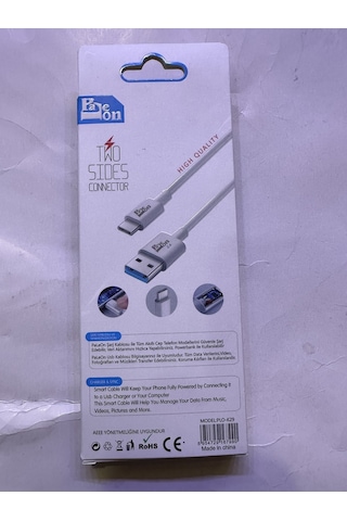 Type-c Şarj Kablosu 2.4 Amperusb Kablo