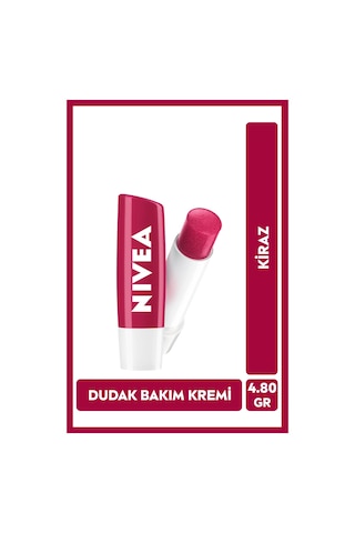 Kiraz Dudak Bakım Kremi 4.8gr, Nemlendirici, Hafif Kırmızı Işıltı, Dudak Parlatıcısı