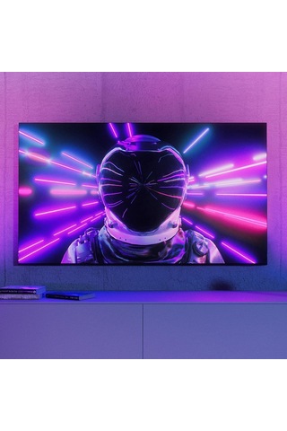 Flare Akıllı Duvar Aydınlatma - Siyah - Renkli Işık, Colorcast Teknolojisi, Bluetooth Uyumlu, Alexa, Apple Home Ve Çok Renkli