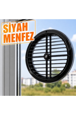 Doğalgaz Menfezi Siyah Kalorifer Ve Kombi Havalandırma Menfezi Plastik Havalandırma Izgarası