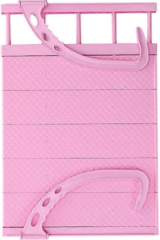 Ganzhoushop Kurutma Rafı Katlanabilir Kurutma Rafı Ev Kullanıcıları Giysileri Kurutma Plastik 38x35x3cm 1setpembe Çok Renkli
