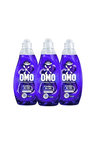 Omo Express Fresh Capcanlı Siyahlar Tüm Koyu Renkler Sıvı Çamaşır Deterjanı 1480 Ml X3 Diğer