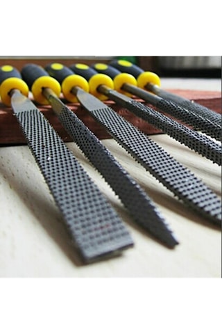 Senbang Ahşap İçin Mini Törpü Seti 14 Cm Plastik Saplı Eğe Takımı 6 Parça
