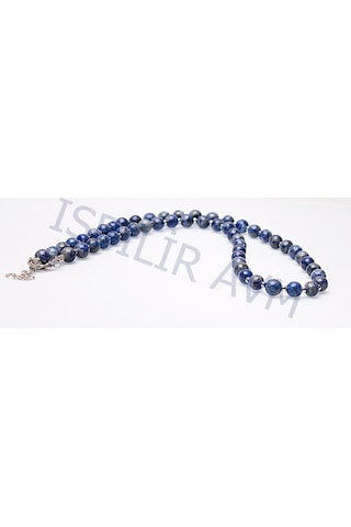 Işbiliravm Lapis Lazuli Taşi Kolye Gri