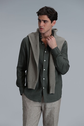 Lufian Erkek Pitaya Basic Comfort Fit Gömlek 111010611 Haki